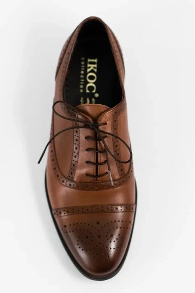 Светло-коричневые туфли оксворды 41 размер | Зображення 4