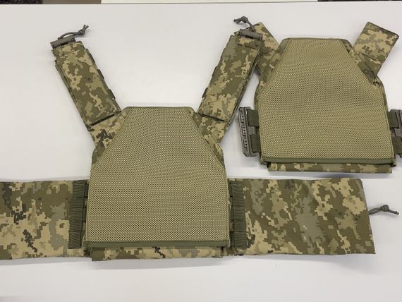 Плитоноска Plate Carrier зі швидким скиданням IRR Cordura 500 D Піксель ММ-14 (olive) | Зображення 5