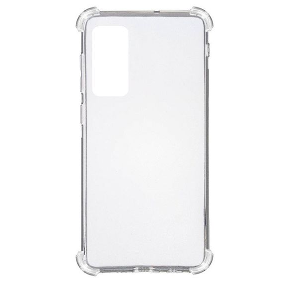 TPU чехол GETMAN Ease logo усиленные углы для Samsung Galaxy S20 FE Бесцветный (прозрачный)