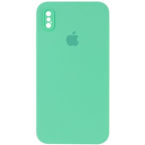 Чехол Silicone Case Square Full Camera Protective (AA) для Apple iPhone XS / X (5.8")