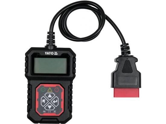 Тестер діагностичний OBD/EOBD автомобіля YATO з LCD-дисплеєм YT-72978