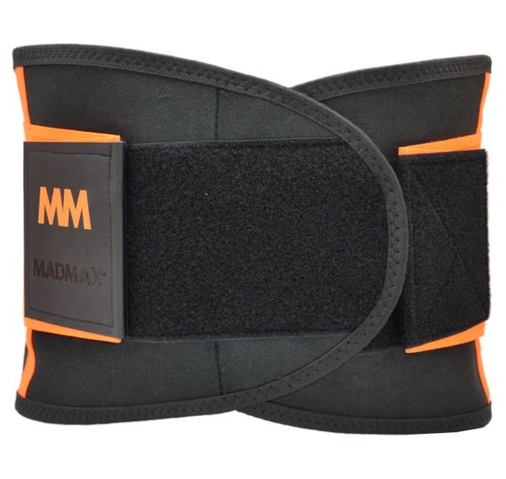 Компрессионный пояс Мадмакс MFA-277 Slimming belt Black/neon orange S | Зображення 6