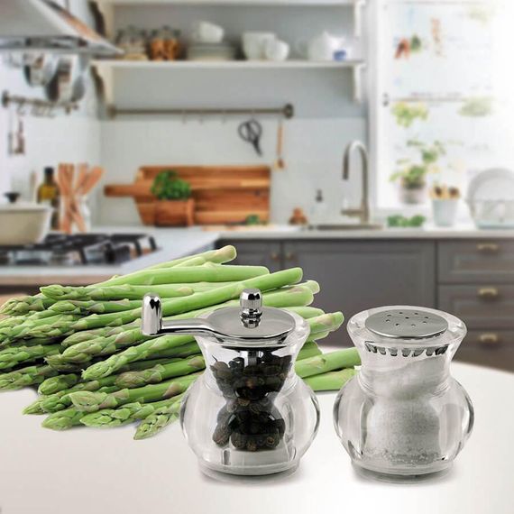 Набор для специй Maestro MR-1620 акриловая мельница для перца и солонка | Зображення 1