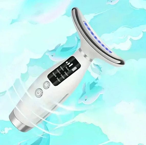 Микротоковый массажер Neck Beauty Device 26X-328 • Массажер для лица, шеи и тела с микротоками для домашнего ухода за кожей | Зображення 5