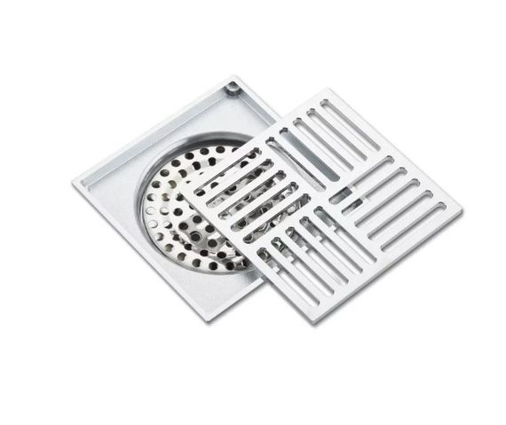 Душовий трап Gappo 100х100 мм, хром G81051 | Зображення 2