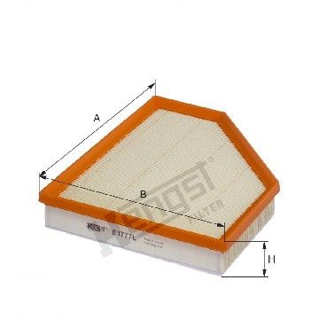 Фильтр воздушный BMW 3/4 G20/21/22/23 B47 19 -, Hengst, E1777L,