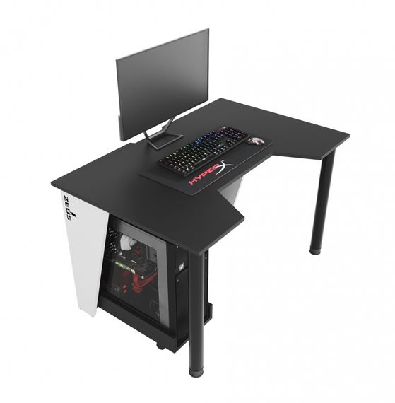 Стол геймерский ZEUS GAMER-1 черныйбелый | Зображення 3