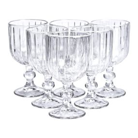 Набір келихів для вина 6 штук 400 мл скляні подарункові келихи на ніжці HP-YH-66