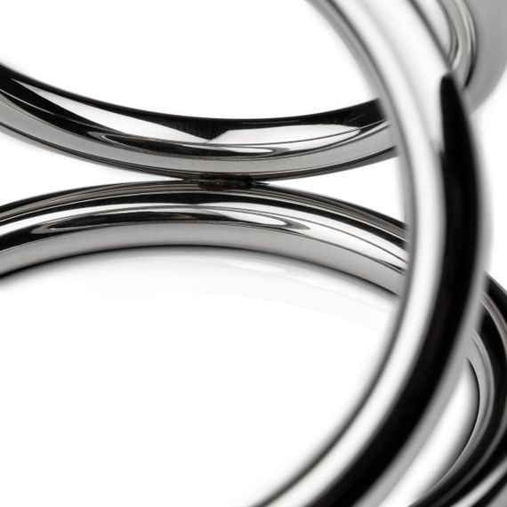 Потрійне ерекційне кільце Sinner Gear Unbendable – Triad Chamber Metal Cock and Ball Ring – Large | Зображення 1