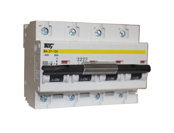 Автоматический выключатель ВА27-100 4Р 100А 10 кА х-ка D Ny95504919