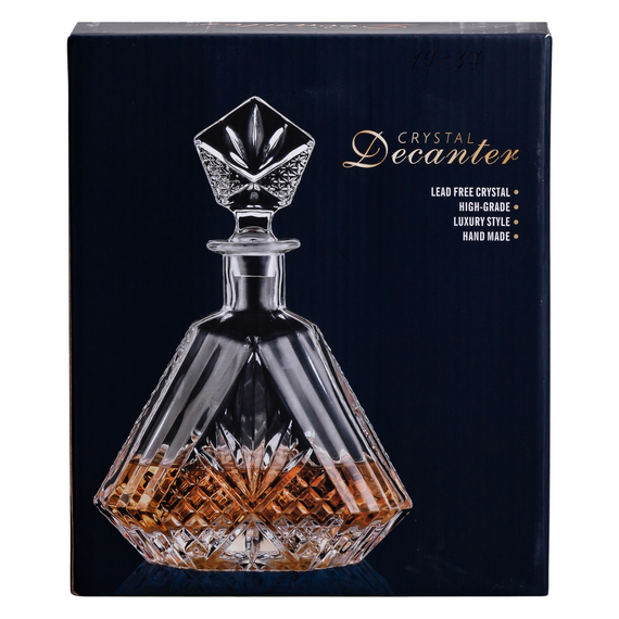 Декантер для віскі 1 літр 18×8×27 см із пробкою HP-19-37 | Зображення 6