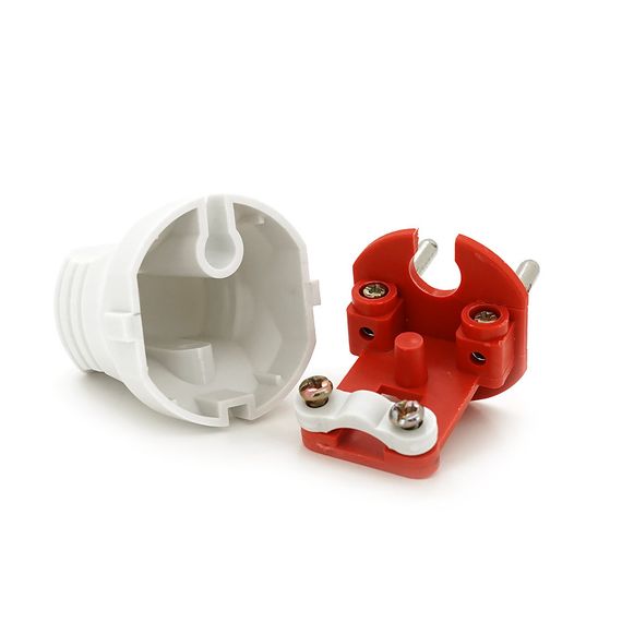 Вилка без заземлення 16А 250V T504, White, Q20 | Зображення 2