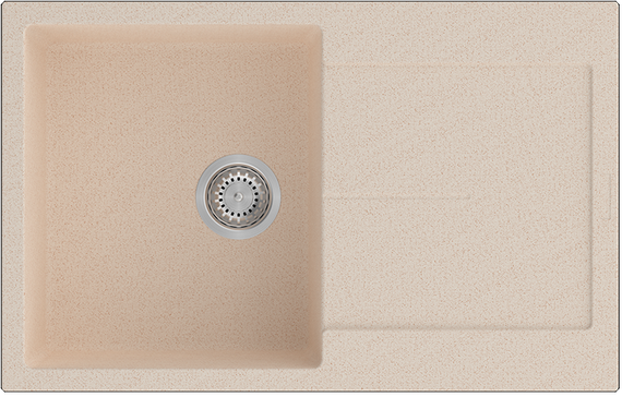 Гранітна мийка Fabiano Navio 79x50 Beige 8221.301.1551