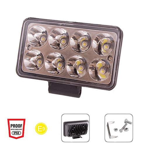 Фара робочого світла WLP-24S4 SPOT 8Led*3W/10-30V/24W/6000K | Зображення 4
