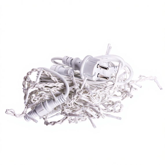 Новорічна гірлянда вулична Бахрома 6 м 105 LED білий провід Мультиколор 6MWMLNEW | Зображення 1