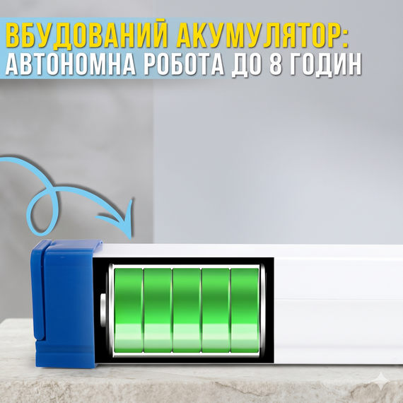 Акумуляторна світлодіодна LED-лампа з магнітним кріпленням 52 см T550 Портативна USB лампа | Зображення 1