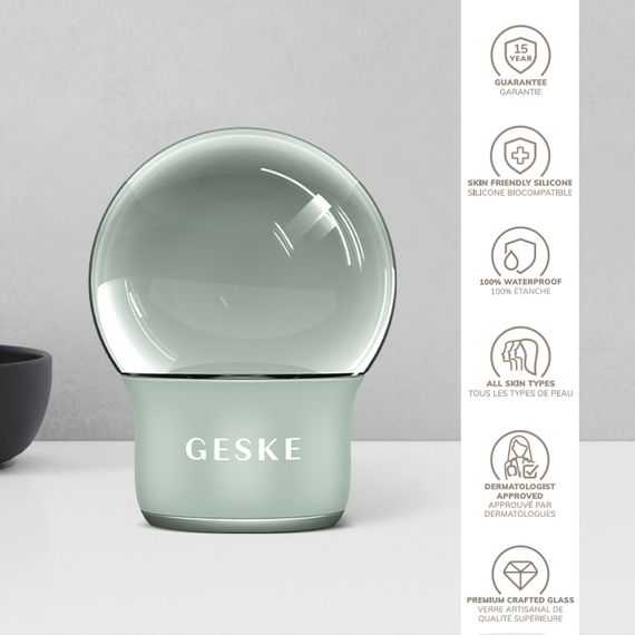 Масажер для обличчя і тіла GESKE Cool&Warm Face and Body Massager 7в1 starlight, Зелений | Зображення 2