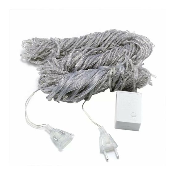 Гірлянда Водоспад від мережі 3х3 м, 480LED, Xmas, Холодний білий / Новорічна світлодіодна гірлянда штора | Зображення 2