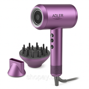 Хороший мощный фен ADLER AD 2270P 1600Вт, Фен без вреда для волос Женский для волос HN-94