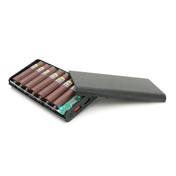 Портативний Power Bank 18W для роутерів, Output: USB 5V/2A, DC9V,2.7A/12V1.5A, 21000mAh(7*3000mAh), 155х75х23мм, 460грам, Black, | Зображення 2