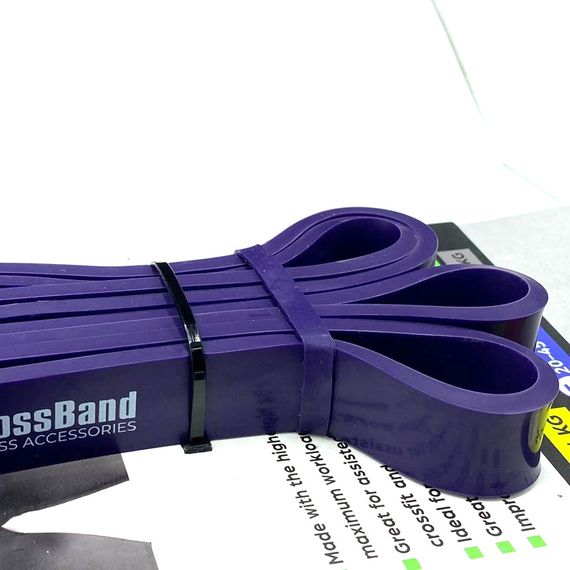 Еспандер-петля (гумка для фітнесу і кроссфіту) PowerPlay 4115 Power Band Фіолетова (14-23kg) | Зображення 8