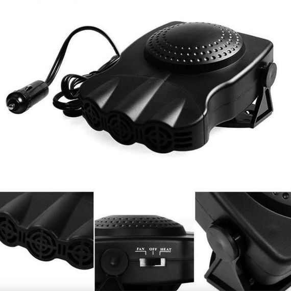 Автопечки от прикуривателя Car, Автомобильный обогреватель auto heater fan 200w, Авто обогреватель CE-73 | Зображення 8