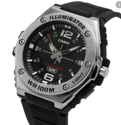 Кварцовий наручний годинник Casio Collection MWA-100H-1AVEF з полімерним ремінцем | Зображення 2