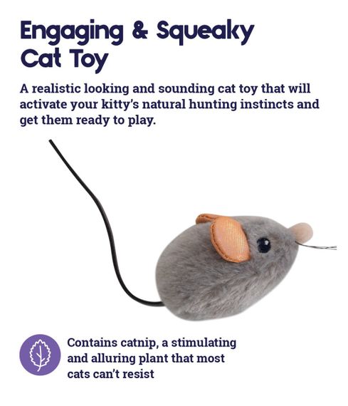 Іграшка для котів Outward Hound Petstages Squeak Squeak Mouse, 4 см | Зображення 4