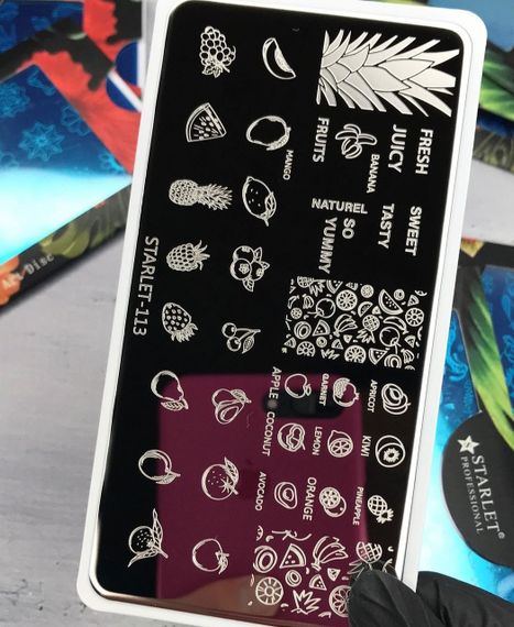 Пластина 113 для стемпинга Starlet Professional (12х6см)