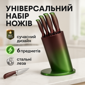 Ергономічні ножі для кухні, Кухонний ніж універсальний, Кухонні ножі для готування JS-49