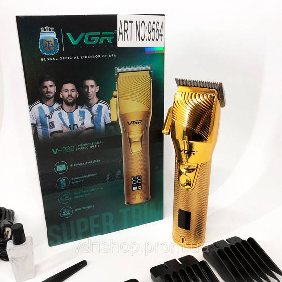 Електрична машинка з насадкою для бороди VGR V-280, Професійний тример з набором насадок AK-76 | Зображення 8