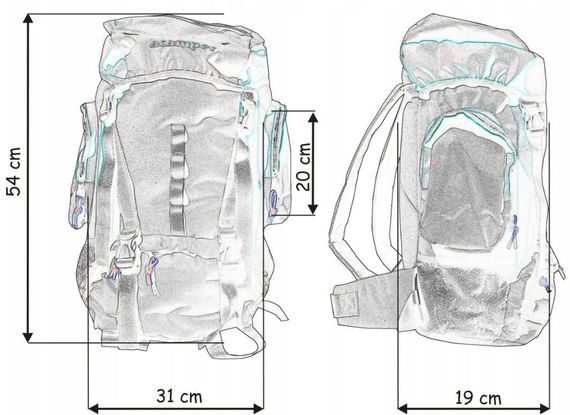 Спортивный рюкзак 35L Acamper | Зображення 6