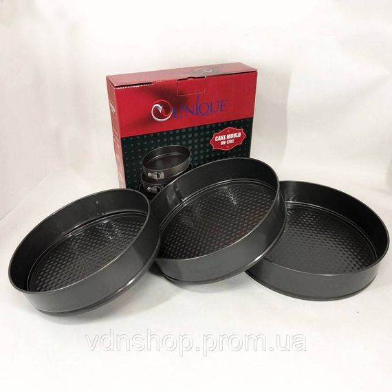Форма для выпечки нержавеющая сталь Unique, Кондитерские кольца набор, Круглая формочка для выпечки HQ-70 | Зображення 2
