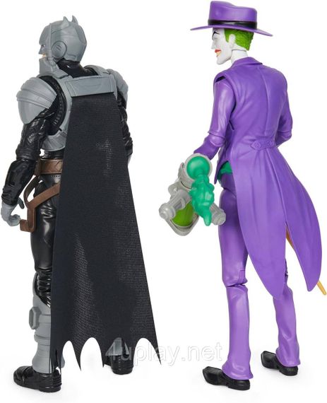 Оригинал DC Comics Batman Adventures Batman vs The Joker Набор 30см фигур Бэтмен против Джокера с аксессуарами | Зображення 4
