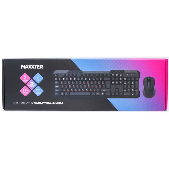 Комплект Maxxter KMS-CM-02-UA USB Black (KMS-CM-02-UA) | Зображення 4