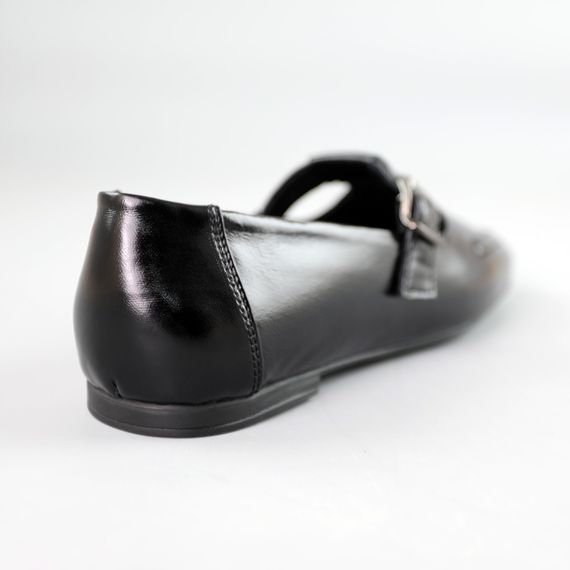 Туфлі жіночі шкіряні лак 591365 Чорні 36 37 38 39 40 41 | Зображення 5