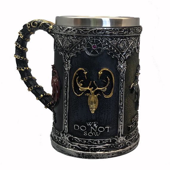 Кружка «Гра престолів» 500 мл — келих із нержавіючої сталі в стилі Stark, Winter is Coming | Зображення 2