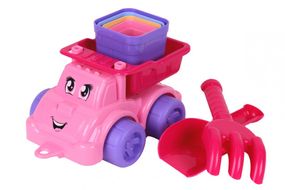 Машинка Набір для гри з піском ТехноК 7051TXK  Рожевий