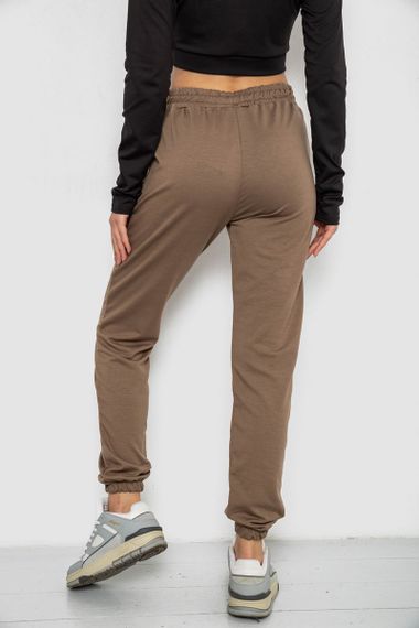 Спортивні штани жіночі, колір темно-бежевий, 238R325 | Зображення 3
