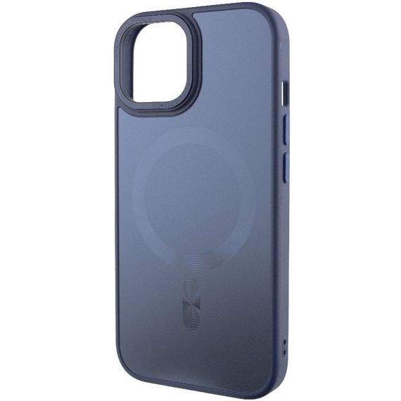 Чохол TPU+Glass Sapphire Midnight Open Camera with MagSafe для Apple iPhone 15 (6.1") | Зображення 2