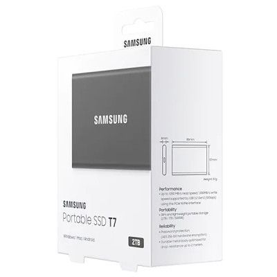 Накопитель SSD USB 3.2 2TB T7 Samsung (MU-PC2T0T/WW) | Зображення 4