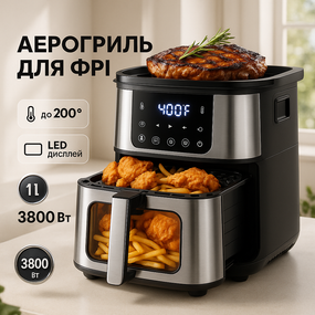 Аэрогриль без жира, Мульти фритюрница, Безмаслянная фритюрница для приготовления, Еда без масла OB-87