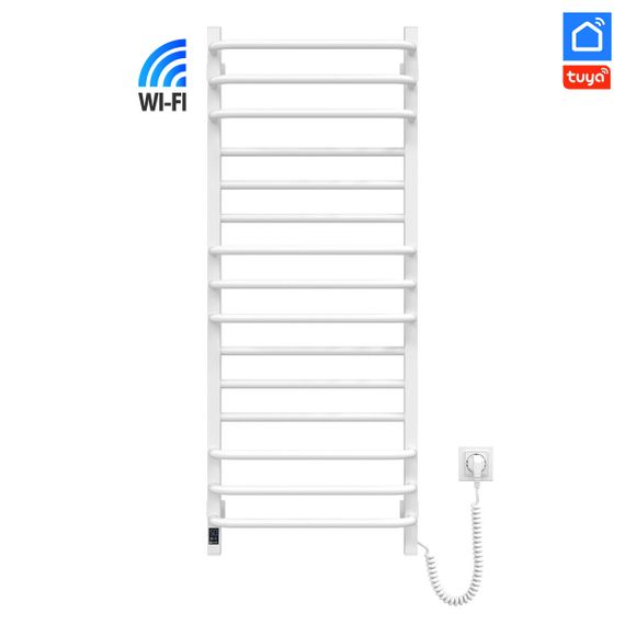 Рушникосушка електрична Navin Грандіс 480х1200 Sensor з Wi-Fi, права з таймером, біла | Зображення 1