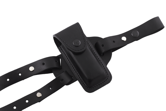 Кобура двостороння Форт-12 формована з кліпсою з чохлом під магазин (шкіра, чорна) MAS | Зображення 5