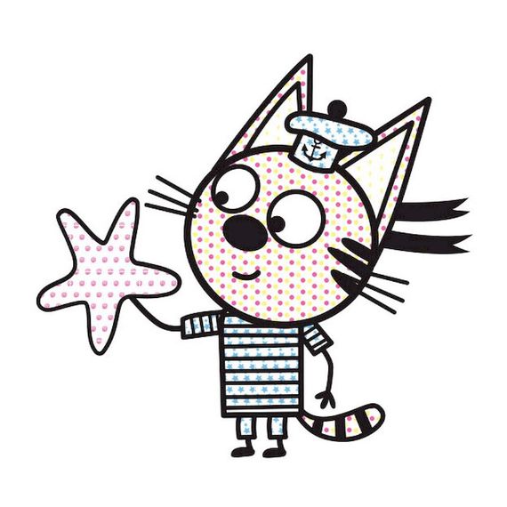 Водяная раскраска Три Кота. Море 1370011 Цветной Буль | Зображення 3