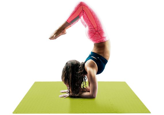 Мат-пазл EasyFit SwallowTail EVA 120х120х1 см отцами ласточкин хвост Желтый (EF-1950-Y) | Зображення 2