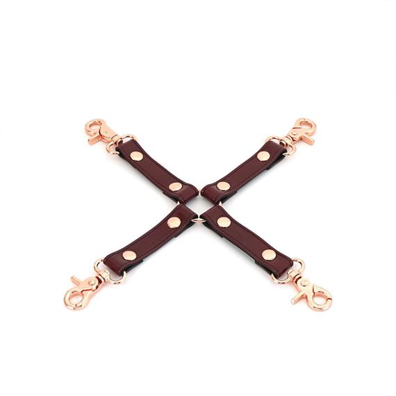 Кожаная крестовина Liebe Seele Wine Red Hogtie sexstyle
