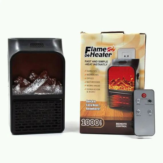Тепловентилятор Flame Heater 1000 Вт | Обігрівач для дому, ML-312 Вітродуйчик, Теплообігрівач | Зображення 2
