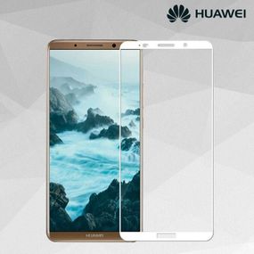 Захисне скло 2.5D на весь екран для Huawei Mate 10 колір Білий