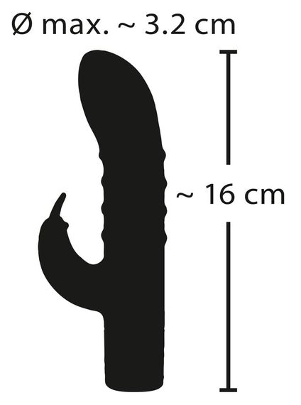 Вібратор із кліторальним стимулятором з 15 режимами вібрації Rabbit Vibe Sex Aura | Зображення 9